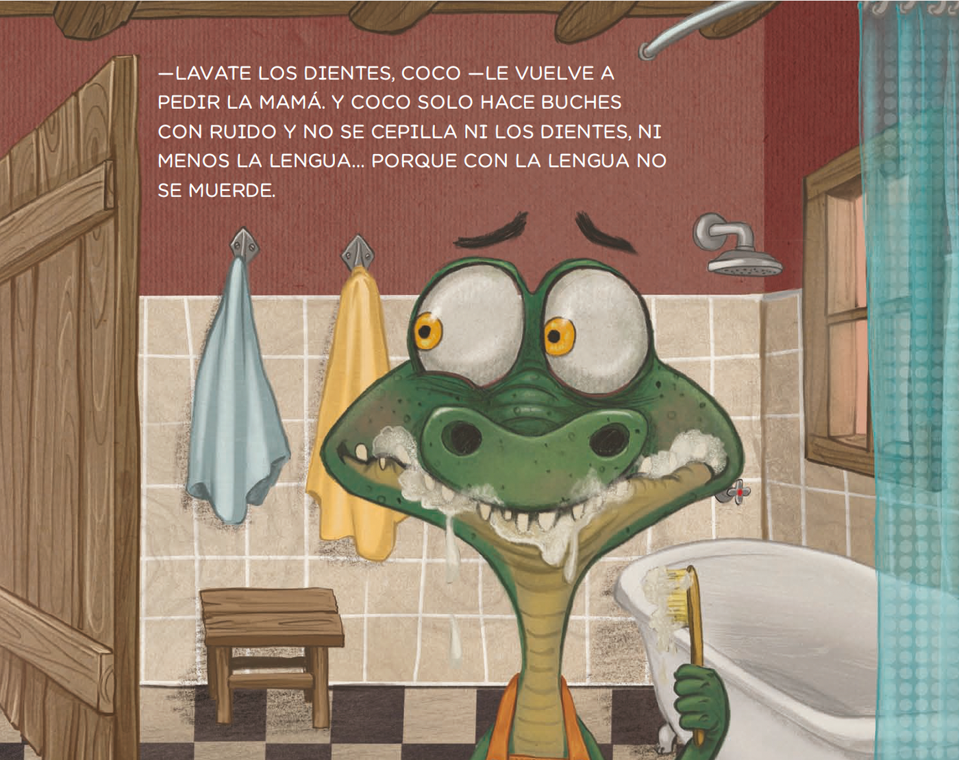 Coco se cepilla los dientes