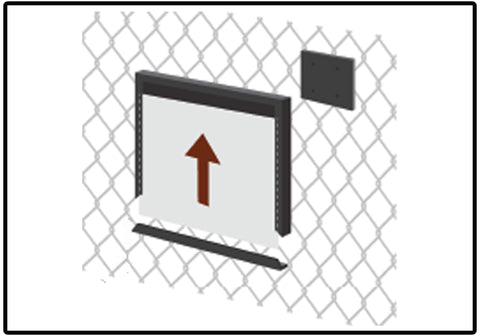 Frame for chain link fence – Metal