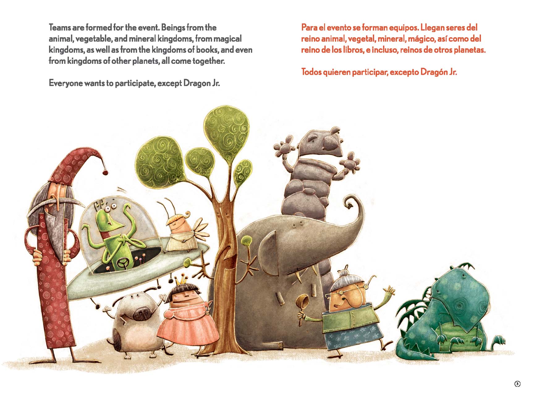 Dragon Jr. follows the clues / Dragón Jr. sigue las pistas