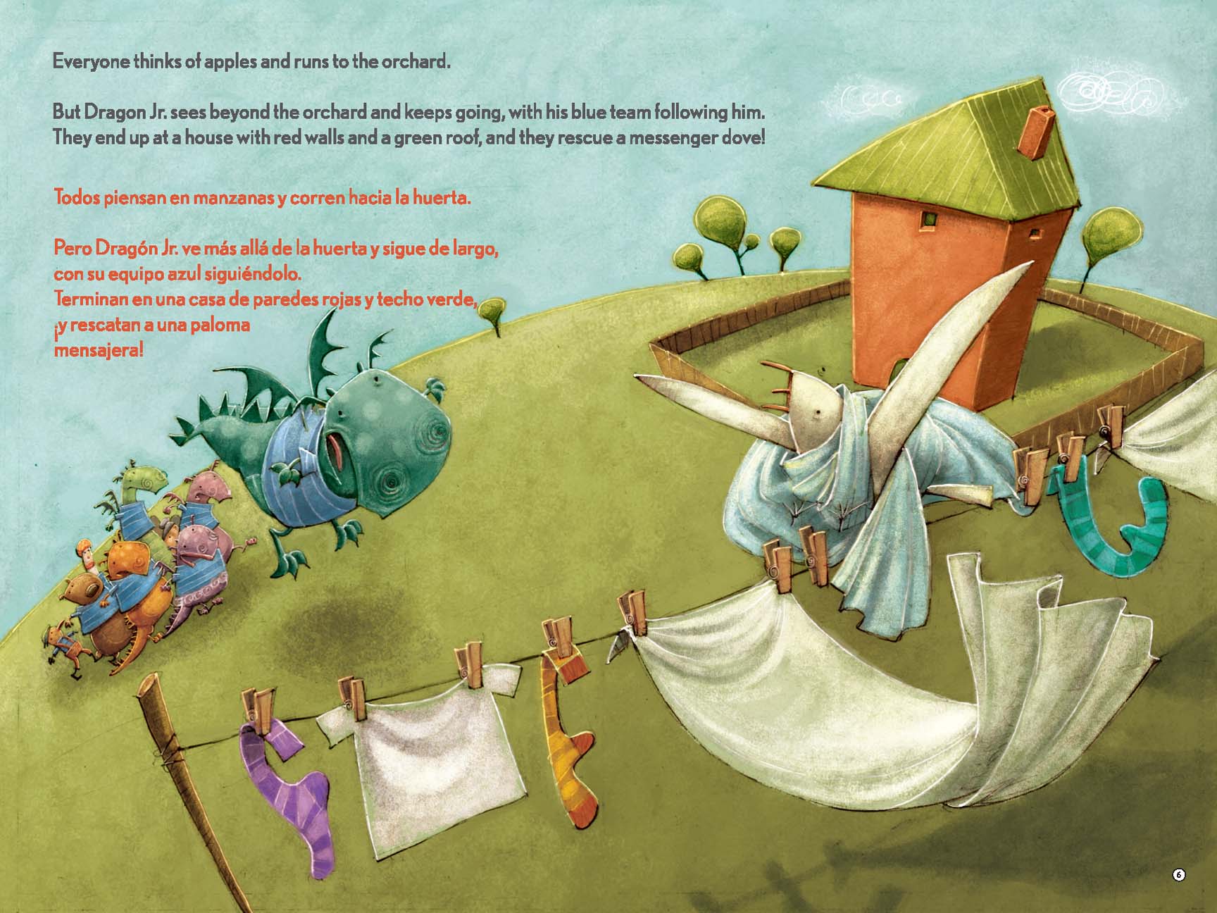 Dragon Jr. follows the clues / Dragón Jr. sigue las pistas