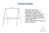 Portable Metal Displays (Set of 8 - double sided)