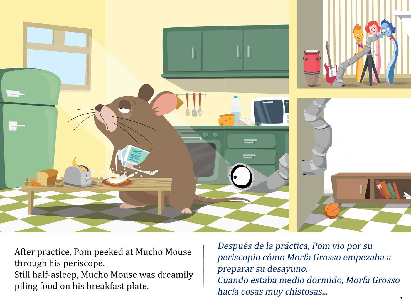 Pim, Pam, Pom and Mucho Mouse / Pim, Pam, Pom y el ratón Morfa Grosso