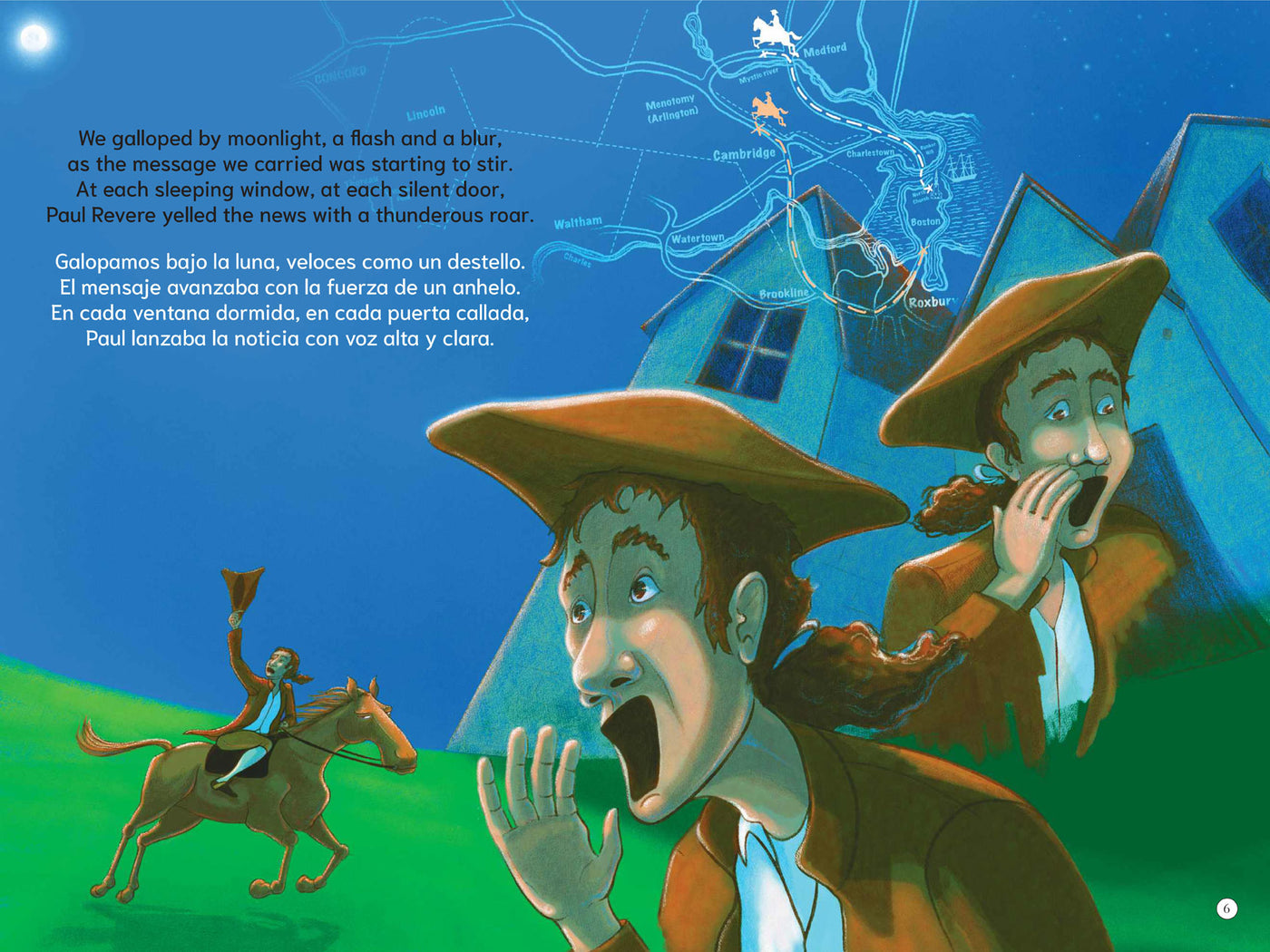 The Midnight Ride. Paul Revere and the quiet heroes / La Cabalgata de Medianoche. Paul Revere y los héroes silenciosos