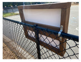 Frame for chain link fence – Treated wood