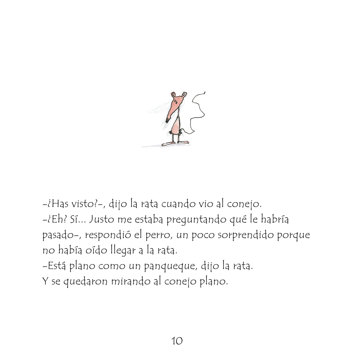 El conejo plano