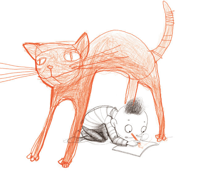 MATEO Y SU GATO ROJO